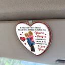 Love,Gift For Couples,Gift For Husband,Gift For Wife,Gift For Boyfriend,Gift For Girlfriend - In Case I Don't Say It Enough 3D Kissing Couples - Personalized Custom Shaped Acrylic Car Visor Clip