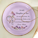 Gift For Daughter,Mom - Daughters (Adult),Gift For Grandkids,Happy,Gift For Women,New Mom,Icon - Faux Pressed Birth Flower The Only Thing Better Than Being Your Mother - Personalized Ring Dish