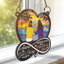 Old Best friends, Gift For Bestie, Love - It Takes A Long Time To Grow An Old Friend - Personalized Window Hanging Suncatcher Ornament