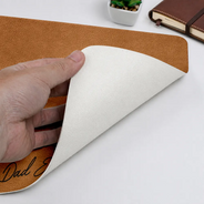 Gift For Husband,Gift For Father,Dad - Children,Photo - Pencil Sketch,Sentimental - Custom Photo Pencil Sketch Family Portrait Best Grandpa Dad Ever - Personalized Leather Desk Mat