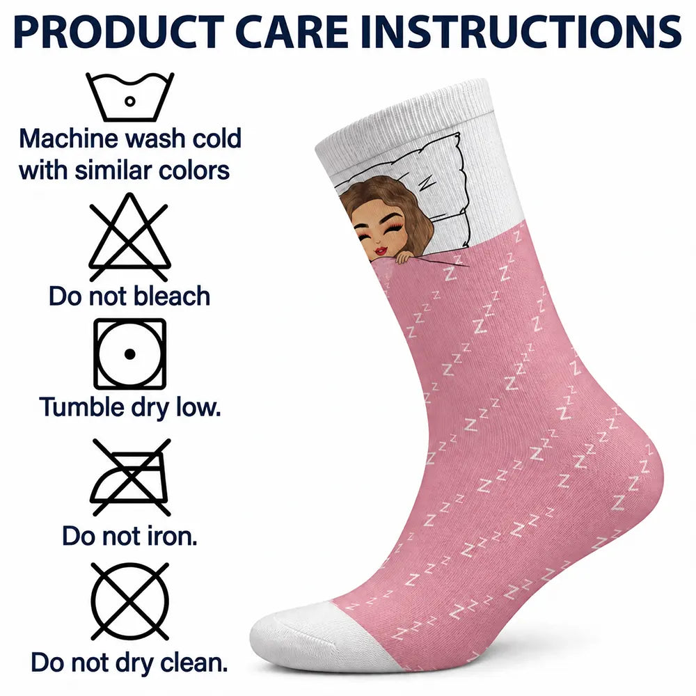 Je repose mes yeux - Cadeau pour vous-même - Chaussettes personnalisées