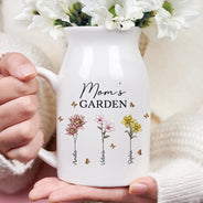 Grandma's Garden Birth Flowers - Personalized Ceramic Flower Vase