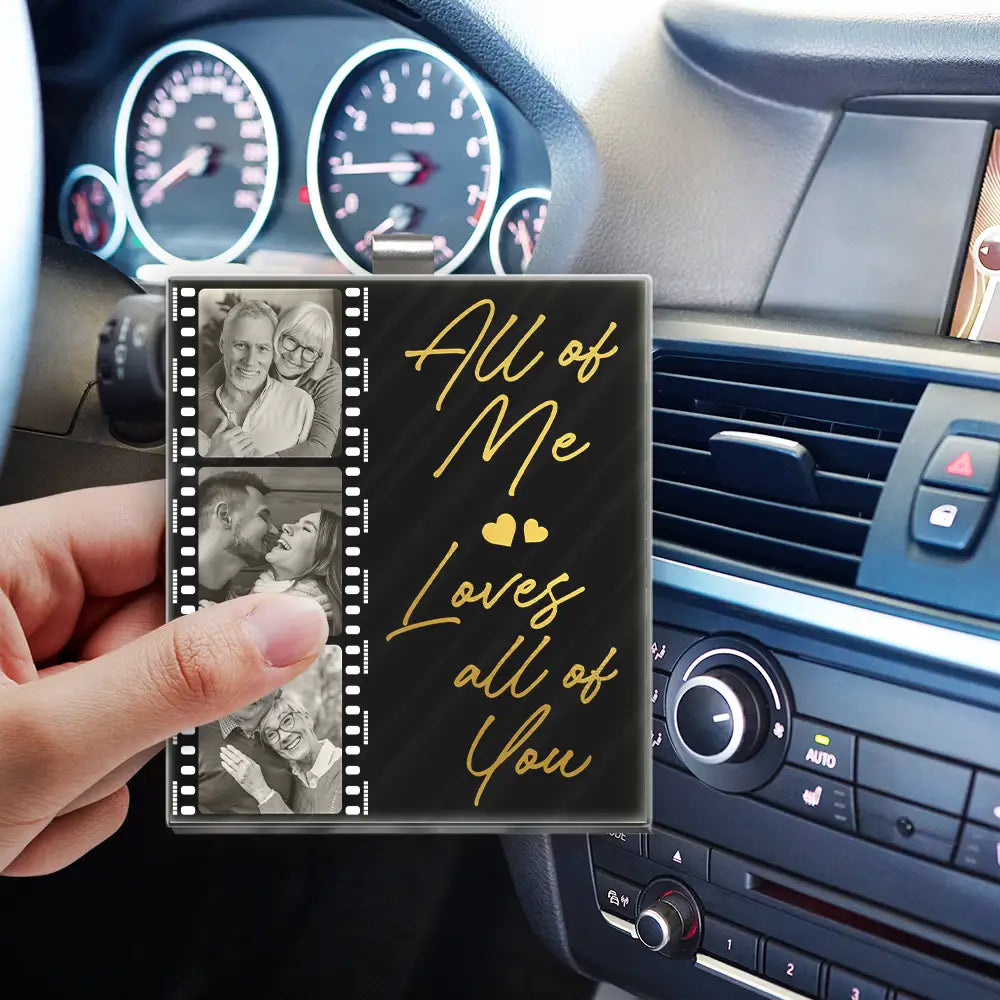 Gift For Couples,Gift For Wife,Gift For Girlfriend,Love,Gift For Women,Gift For Husband,Gift For Boyfriend - Custom Photo Drive Safe I Love You Couples Black Film Roll - Personalized Custom Shaped Acrylic Car Visor Clip