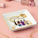 Gift For Mother,Single Mom,Mom,Daughters,Afro Mom,Gift For Women,Sons,Children,Love - Infinity Tree The Love Between A Mother & Her Daughters Sons - Personalized Ring Dish