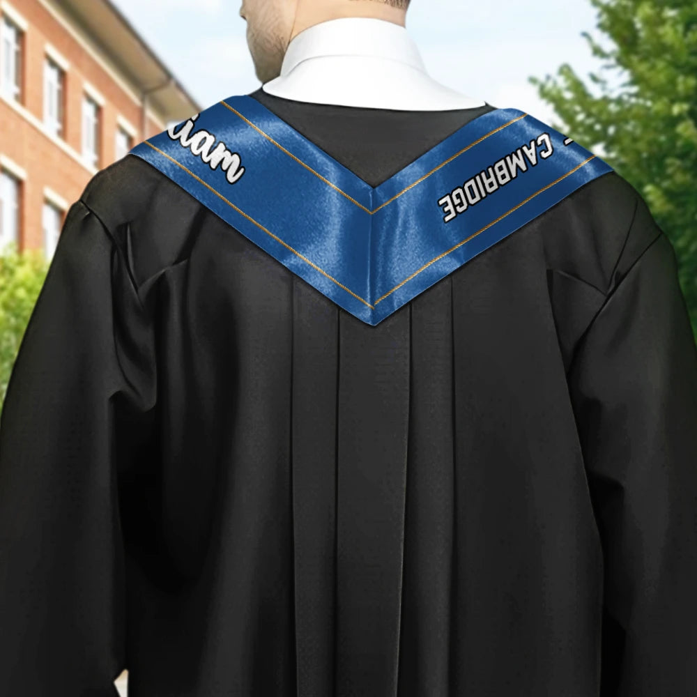 Gift For Yourself,Gift For Women,Gift For Men,Graduation,Happy,Non-Eng,Photo - Custom Photo Graduation Class - Personalised Stoles