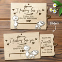 Gift For Couples,Old Couples,Gift For Husband,Gift For Wife,Gift For Boyfriend,Gift For Girlfriend,Love - You're My Favorite Thing To Do Doggy Couple - Personalized Hanging Wooden Slide Card