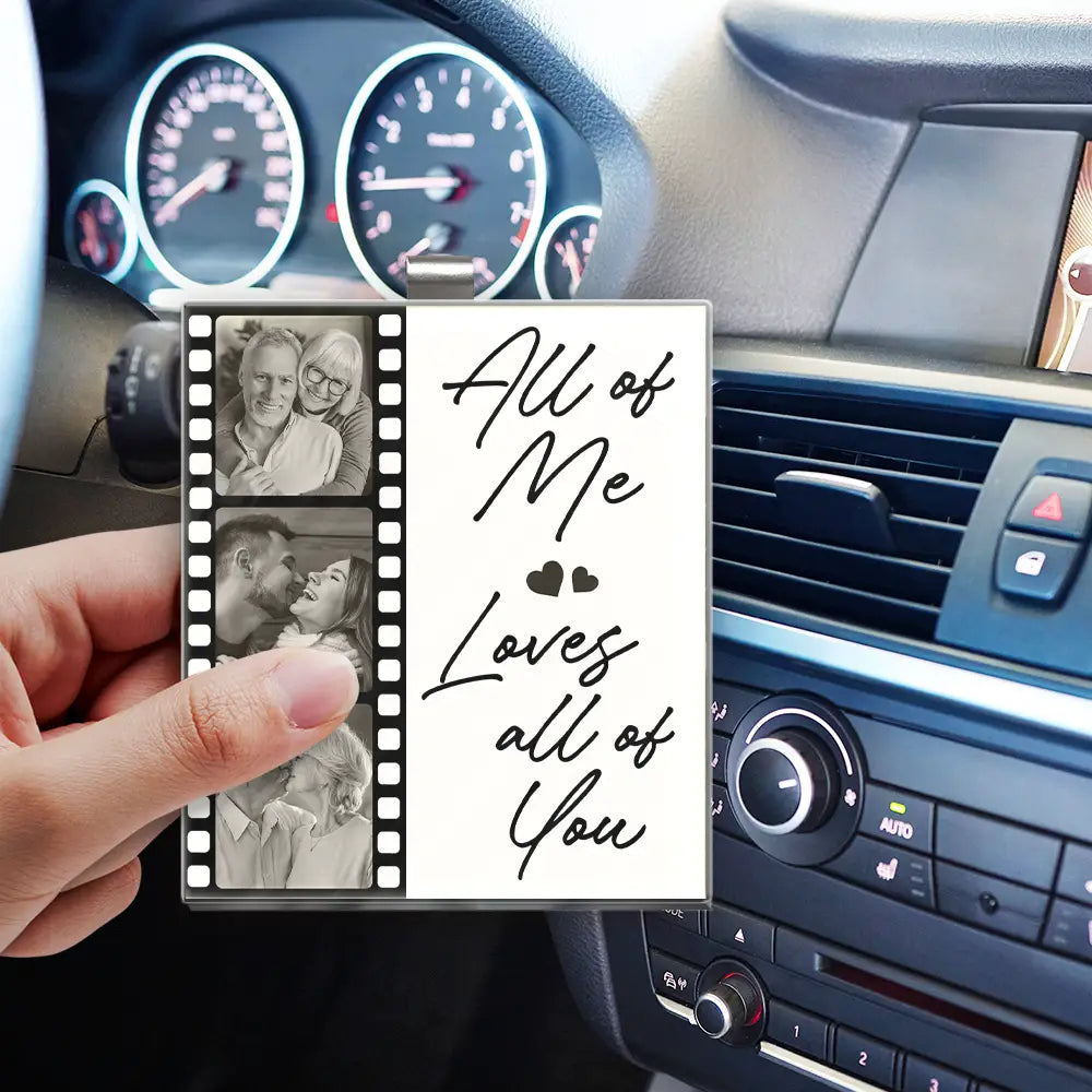 Gift For Couples,Gift For Wife,Gift For Girlfriend,Gift For Husband,Love - Custom Photo Drive Safe I Love You Couples Film Roll - Personalized Custom Shaped Acrylic Car Visor Clip