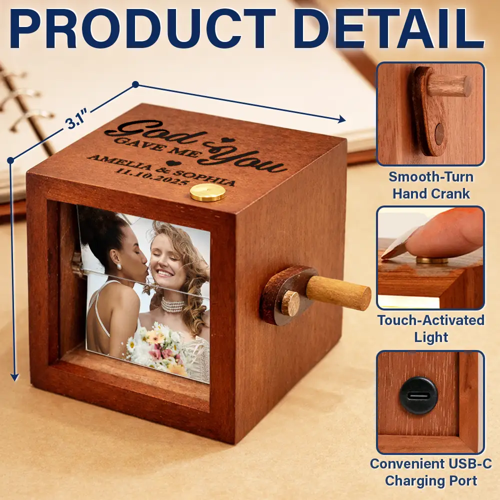 Gift For Couples,Old Couples,Gift For Husband,Gift For Wife,LGBT,Love,Married ,Engaged,Wedding,Wedding Anniversary - Custom Photo The Date We Became Mr & Mrs Wedding Couple - Personalized Flipbook Frame Animation Machine