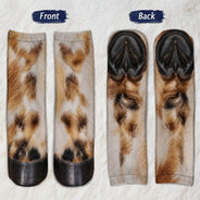 Gag Gift For Animal Lovers - Personalized Funny Chicken Duck Pig Feet Socks