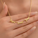 Gift For Bestie, Family, Happy - Perfect Jewelry Gift for Lover Besties Mom - Personalized Letter Necklace