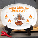 Best Grillin' Dad Ever - Personalized Plate