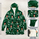 Gift For Husband,Gift For Couples,Custom Photo,Funny - Custom Photo Funny I Love My Lover - Personalized Hooded Robe