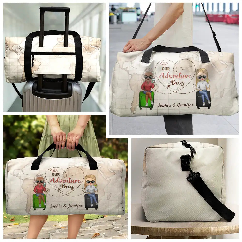 Our Adventure Bag Travel Couples - Personalized Duffle Bag