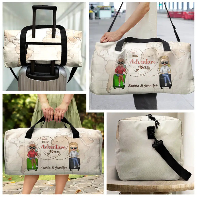 Our Adventure Bag Travel Couples - Personalized Duffle Bag