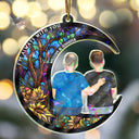 Sad,Memorial,Family,Parents,Gift For Grandparents,Christmas - Memorial Always With You - Personalized Holographic Acrylic Ornament