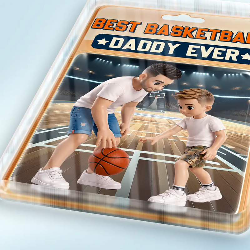 Gift For Husband,Gift For Yourself,Gift For Men,Gift For Father,Sport Dad,Dad's Hobby,Grandpa's Hobby,Basketball,Non-Eng,Photo - Toybox Figure,Playful - Custom Photo Toybox Figure Best Basketball Dad Ever - Personalized Custom Shaped Acrylic Plaque