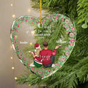 Backside Couple Newly Engaged The Best Is Yet To Come - Personalized Glass Ornament