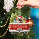 Dog Lovers, Christmas, Funny, Pet Lovers - Have Yourself A Furry Little Christmas - Personalized Custom Shaped Acrylic Ornament