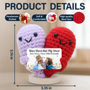 Old Best friends,Gift For Bestie,Gift For Sisters,Happy,Custom Photo - Custom Photo Your Heart And My Heart Are Very Old Friends - Personalized Doll Crochet With Custom Card
