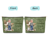 Gift For Yourself,Gift For Women,Gift For Men,Travel,Happy - All My Travel Crap - Personalized Cosmetic Bag