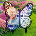 Family, Memorial, Sad - Custom Photo I Am Always With You Butterfly - Personalized Metal Garden Stake