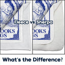 Reading,Dog Lovers,Dog Mom,Cat Lovers,Cat Mom,Gift For Yourself - Once Upon A Time There Was A Girl Loved Books & Dogs Cats - Personalized Fleece Blanket, Sherpa Blanket