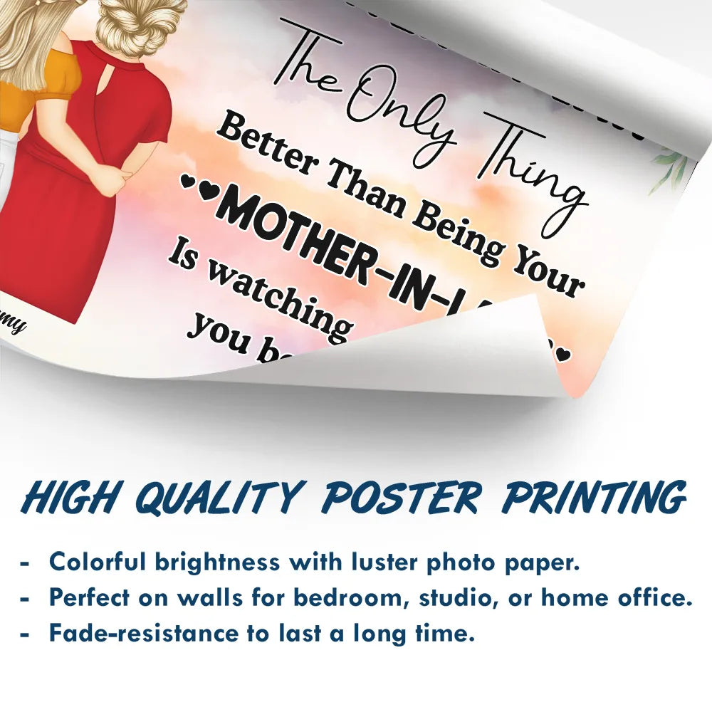 Watching You Being A Mom Mother To Daughter - Personalized Poster