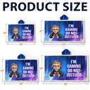 Gift For Yourself,Gift For Men,Gift For Women,Funny - I Am Gaming Do Not Disturb 3D Effect Gamer - Personalized Wearable Hooded Blanket