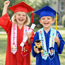 Graduation,Gift For Grandkids,Gift For Kids,Happy - Custom Photo Cute Graduation Kid Kindergarten Preschool - Personalized Kid Graduation Stole