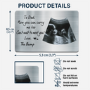 Custom Photo,New Dad,New baby,Gift For Father,Non-Eng,Photo,Adorable - Custom Photo To Dad Now You Can Carry Me Too - Personalised Aluminum Wallet Card