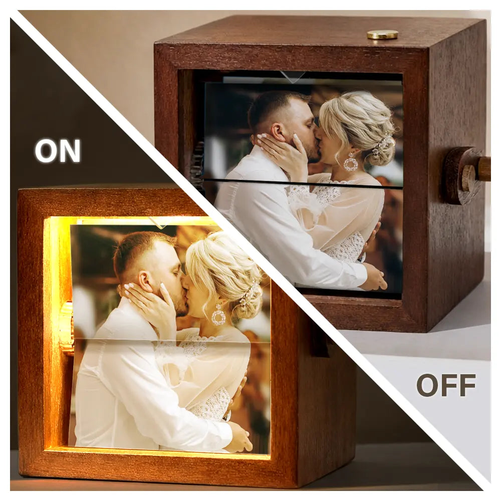 Gift For Couples,Old Couples,Gift For Husband,Gift For Wife,LGBT,Love,Married ,Engaged,Wedding,Wedding Anniversary - Custom Photo The Date We Became Mr & Mrs Wedding Couple - Personalized Flipbook Frame Animation Machine