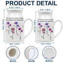 Gift For Bestie,Old Best friends,Gifts For Colleagues - It Takes A Long Time To Grow Old Friends Birth Flowers - Personalized Ceramic Flower Vase