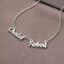 Gift For Bestie, Family, Happy - Perfect Jewelry Gift for Lover Besties Mom - Personalized Letter Necklace