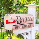 Family, Happy - Welcome House Address Number Sign - Personalized Mailbox Cover