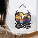 Gift For Bestie,Gift For Sisters,Love - Best Friends Are The Sisters We Choose For Ourselves - Personalized Window Hanging Suncatcher Ornament