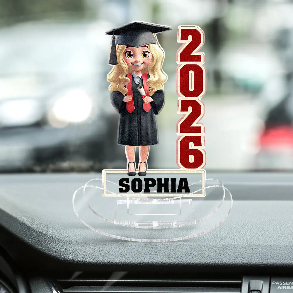 Graduation, Gift For Yourself, Funny - Funny Graduation Year - Personalized Acrylic Shaking Stand