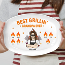 Best Grillin' Dad Ever - Personalized Plate