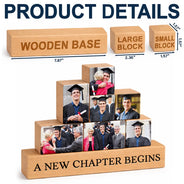 Gift For Yourself,Gift For Women,Gift For Men,Gift For Sibling,Gift For Sisters,Gift For Brothers,Gift For Bestie,Graduation - Custom Photo Congratulations Graduate - Personalized Wooden Stacking Photo Blocks