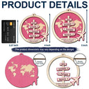 Travel Couple Goal, Destination Of All Year - Personalized 2-Layered Wooden Ornament