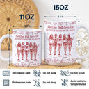 Gift For Bestie,Gifts For Colleagues,Gift For Sisters,Funny,Gift For Sibling,Christmas - No One Will Ever Be As Entertained By Us As Us Bestie Toile - Personalized White Edge-to-Edge Mug