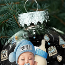 New baby,Christmas,Love - Baby's First Christmas - Personalized Ball Ornament