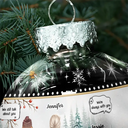Dog Lovers, Cat Lovers, Pet Lovers, Sad, Memorial - Message I Miss You - Personalized Ball Ornament