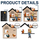 Christmas,Farm,Gift For Yourself,Happy - All I Want for Christmas Is Chickens - Personalized 2-Layered Wooden Ornament