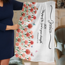 Gift For Women,Gift For Mother,Gift For Grandma,Gift For Daughter,Love,Christian - Custom Name With Bible Verse And Birth Month Flower - Personalized Lightweight Soft Shawl