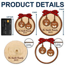 Family,Gift For Sibling,Gift For Sisters,Gift For Brothers,Love,Christmas,Pet Lovers - Happy Family Merry Christmas - Personalized 2-Layered Wooden Ornament