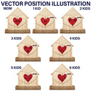 Gift For Mother,Love,Gift For Grandma - Mom You Are The Heart Of Our Family - Personalized Custom Shaped Wooden Puzzle