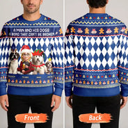 A Bond That Can't Be Broken Dog Lover 3D Effect - Personalized Unisex Ugly Sweater