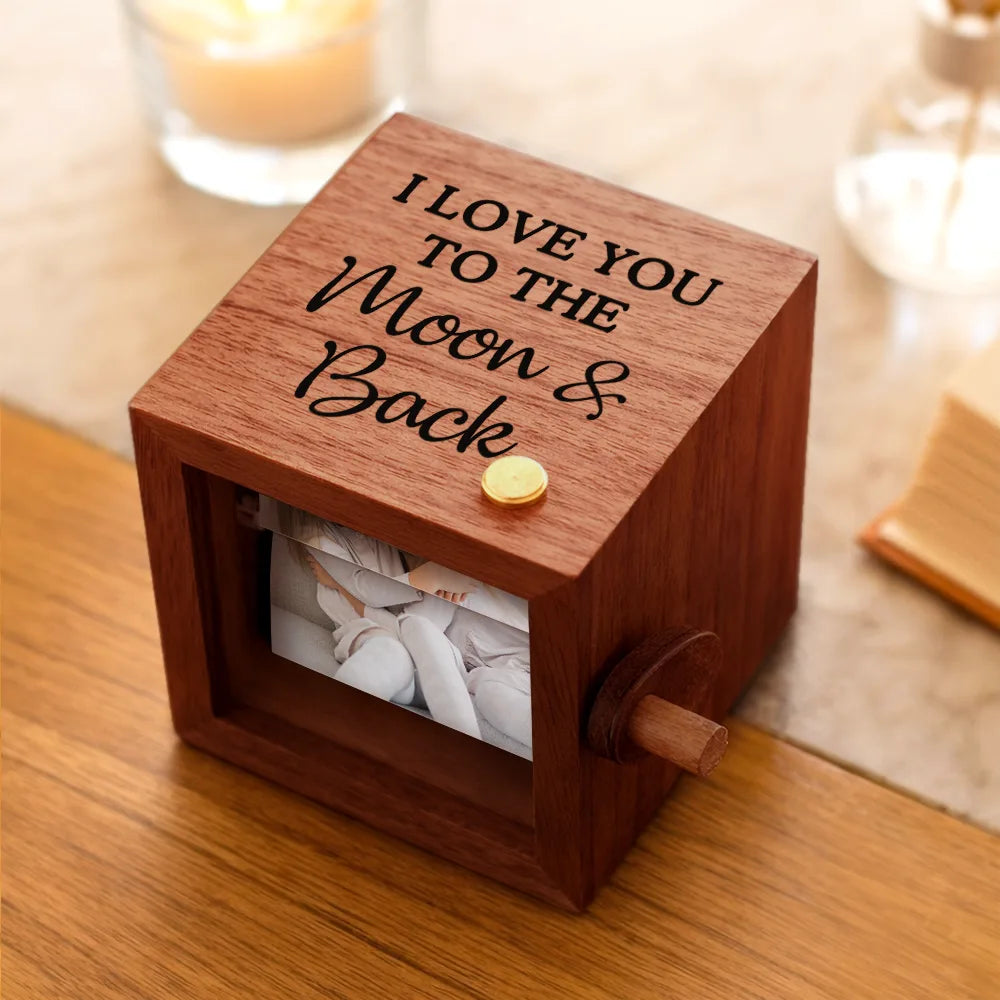 Love,Gift For Mother,Daughters (Adult),Daughters (Young),Children,Mom,Sons,Gift For Grandma - Custom Photo Mother & Daughter Forever Linked Together - Personalized Flipbook Frame Animation Machine