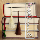 Reading, Gift For Yourself, Gift For Women, Happy - Birth Month Flower Bookish Keepsake - Personalized Metal Bookmark