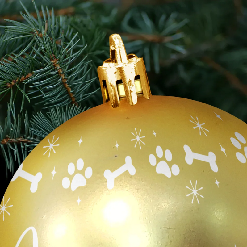 Family, Happy, Christmas - Christmas Ornaments With Name - Personalized Ball Ornament